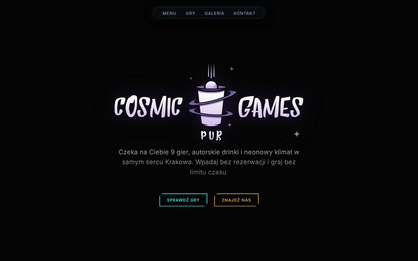 Cosmic Games — podgląd realizacji