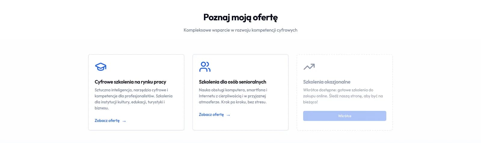 Najlepsza Wiedza — Oferta szkoleń