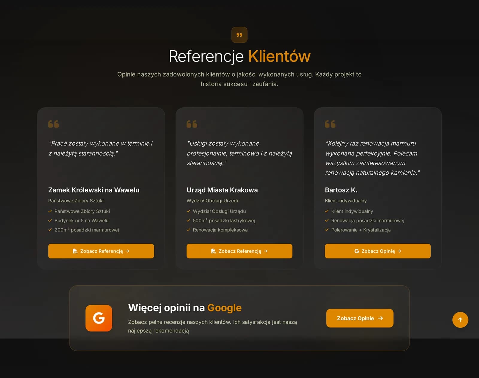 RenKon Stone — Referencje klientów